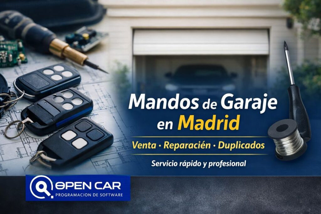 Mandos de garaje en Madrid | Venta, reparación y duplicados